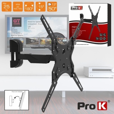 SUPORTE LCDLED 1350" C 1 BRAÇO VESA 400400 25KG PROK