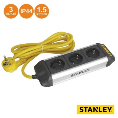TOMADA ELÉTRICA C 3 SAÍDAS 1.5M IP44 STANLEY
