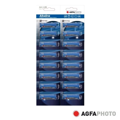 Pilha Alcalina LR6AA 1.5V 16x Blister POWER AGFAPHOTO