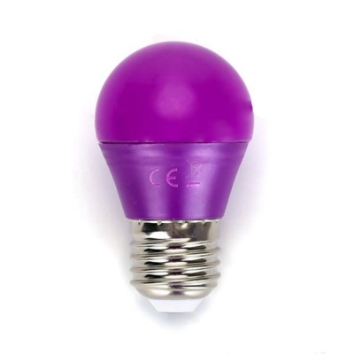 Lâmpada E27 4W= 30W 230V LED Roxo