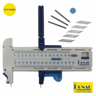 COMPASSO P CORTE CIRCULAR  Ø10-300MM C LÂMINAS DONAU