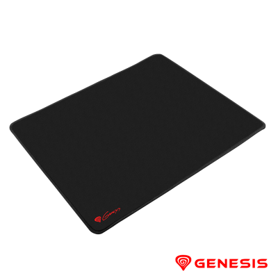 Tapete para rato preto com logo vermelho Genesis