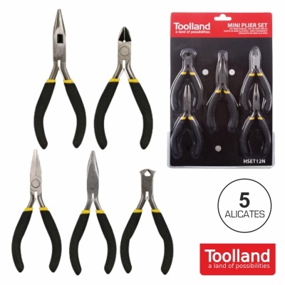 CONJUNTO DE ALICATES ELECTRICISTA 5X TOOLLAND