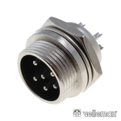 CONECTOR MACHO 6P P CHASIS VELLEMAN