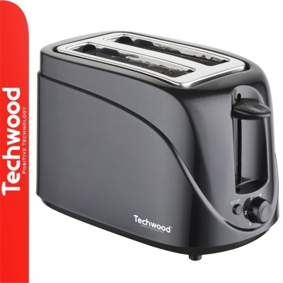 Torradeira 2 Ranhuras 700W Preta TECHWOOD