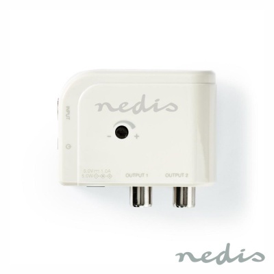 Amplificador De Antena C Ajuste e 2 Saídas 15dB