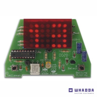 Mini kit de Montagem Relógio Animado WHADDA