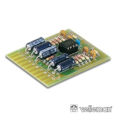 Placa eletrónica com componentes azuis e texto VELLEMAN P235