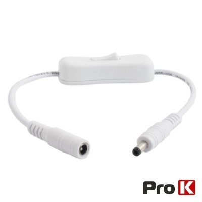 INTERRUPTOR DE PASSAGEM BIPOLAR C FICHA DC 5.5X2.1MM PROK