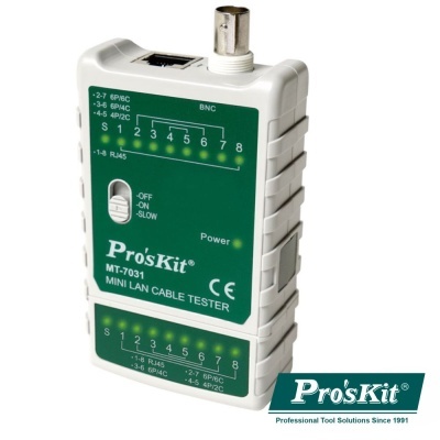 Testador de Cabos Rede RJ45RJ11RJ12PoEPoE+ PROSKIT