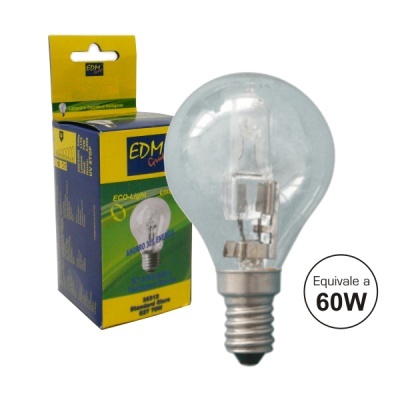 LÂMPADA E14 42W=60W 230V ECO-HALOG 625LM 2700K