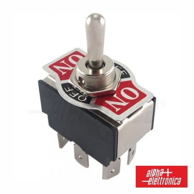 Comutador Alavanca (On)-Off-(On)