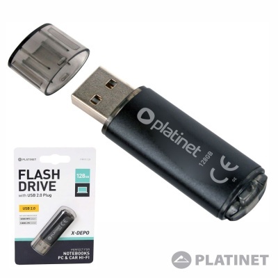 Pen USB 128GB Preto X-Depo PLATINET