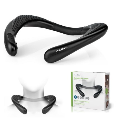 Coluna Bluetooth p Pescoço 2x 4,5W Preto NEDIS