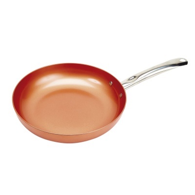 Frigideira cobre com alça metálica