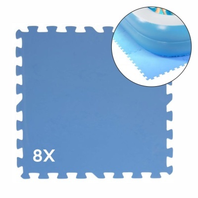 Tapete puzzle azul EVA 8 peças