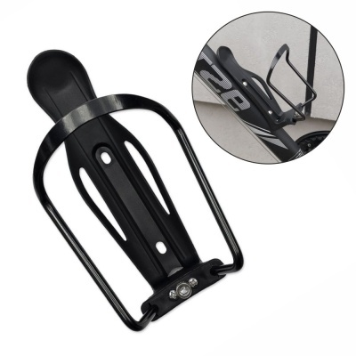 Suporte para garrafa de água de bicicleta preto