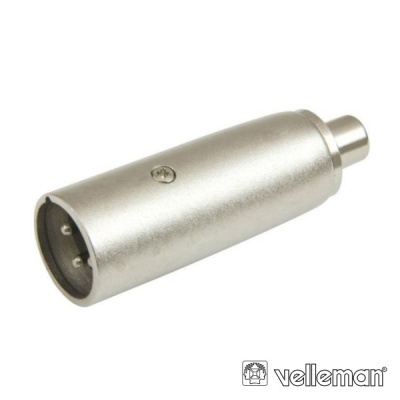 FICHA ADAPTADORA XLR 3P MACHO  RCA FÊMEA