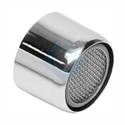 Filtro de ar redondo cromado com superfície perfurada