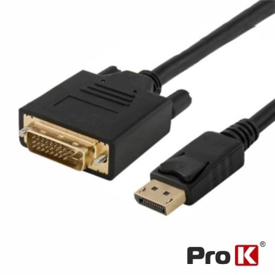 Cabo Displayport Macho  DVI-D Macho 1.8m PROK
