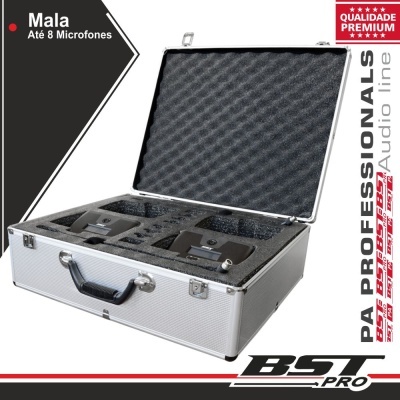 MALA TRANSPORTE P 8 MICROFONES HT-2288C  HT-2288D BSTPRO