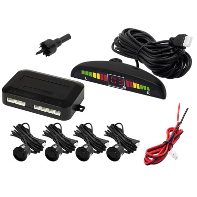 Kit de Estacionamento C 4 Sensores Preto E Visor
