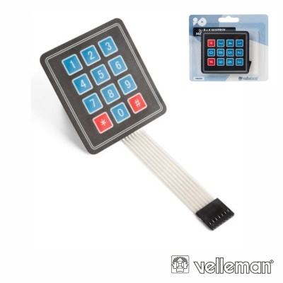 TECLADO DE MEMÓRIA MATRIX 3X4 VELLEMAN