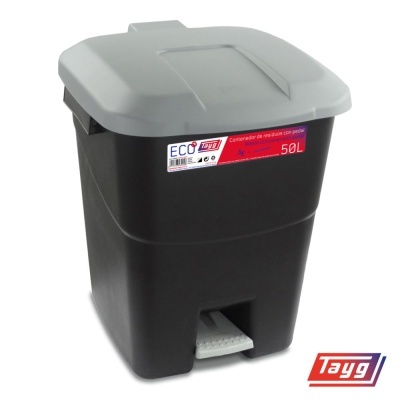 Caixote de Lixo C Pedal 50L 400x430x509mm Mod.50P TAYG
