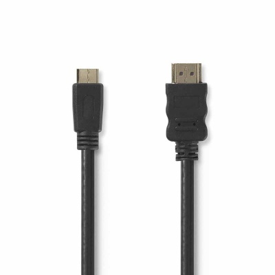 Cabo HDMI Dourado Macho  Mini HDMI Macho Preto 1.5m