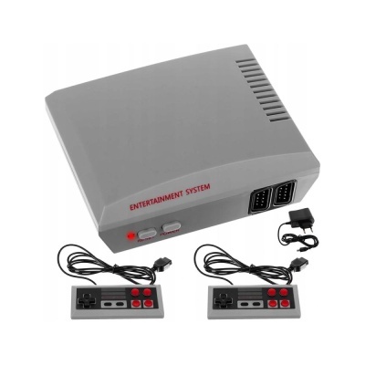 Consola de videojogo com dois comandos e transformador