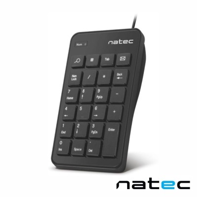Teclado Numérico USB Portátil 23 Teclas C Cabo 1.45m NATEC