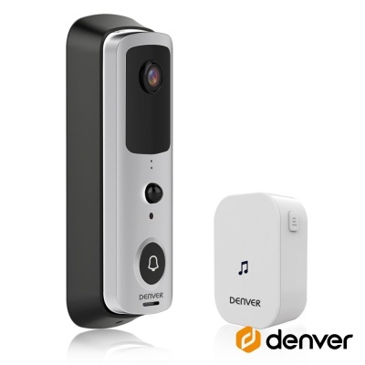 Vídeo Porteiro WiFi C Alarme Sensor PIR 720P DENVER