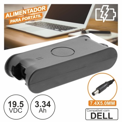 Alimentador P Dell 19.5V 4.62A 90W 4.5x3.0mm