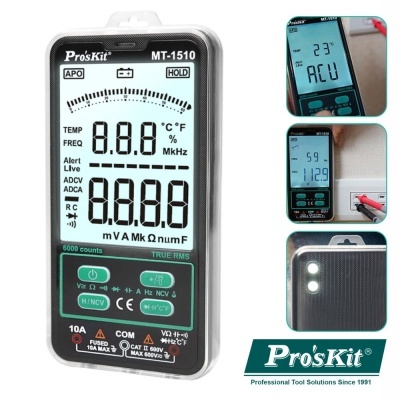 Multímetro Digital de Bolso 3 56 Dígitos True Rms PROSKIT