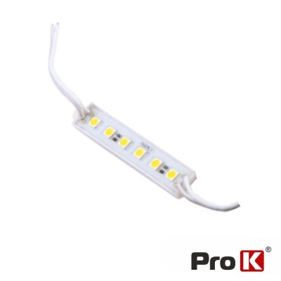 Módulo C 6 LEDS 5050 3W Vermelho 270Lm 12V IP65 PROK