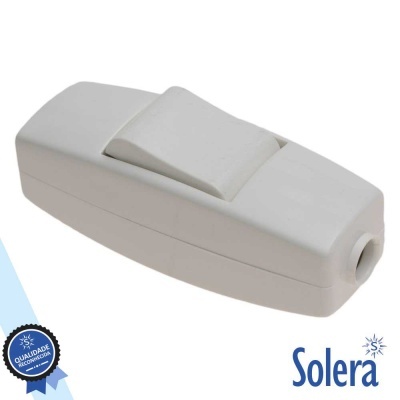 INTERRUPTOR DE PASSAGEM BIPOLAR 2A 250V BRANCO SOLERA