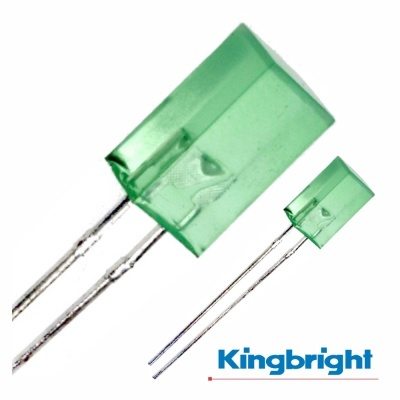 LED 5X5MM ALTO BRILHO VERDE DIFUSO KINGBRIGHT