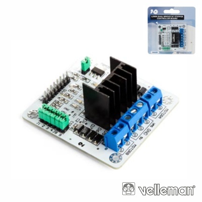 PLACA CONTROLO 2 MOTORES DC 2A VELLEMAN
