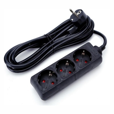 Tomada Elétrica 3x Schuko S Interruptor 3m