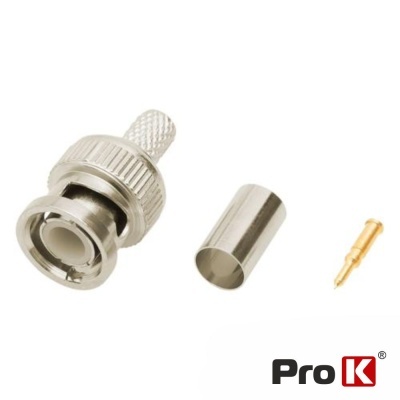Ficha Bnc Macho Cravar P Rg59 PROK