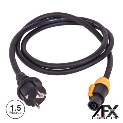 CABO ALIMENTAÇÃO POWERCON 1.5M AFXLIGHT