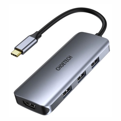 Hub USB-C P USB-C+HDMI+SDMicroSD+3USB