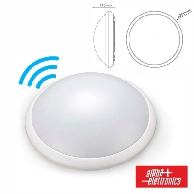 Painel LED 16W ø300mm C Sensor 4000k 1200lm Branco JOLIGHT