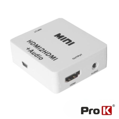 CONVERSOR HDMI -> HDMI AMPLIFICADO SAÍDA ÁUDIO SPDIF PROK