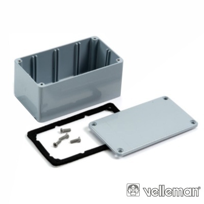 CAIXA SELADA ABS CINZA ESCURO 171x121x80MM