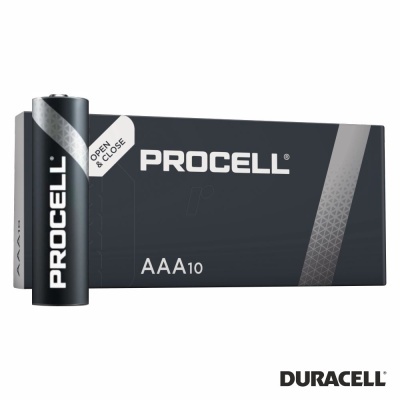 Pilha Alcalina Procell LR03AAA 1.5V 10X Industrial DURACELL