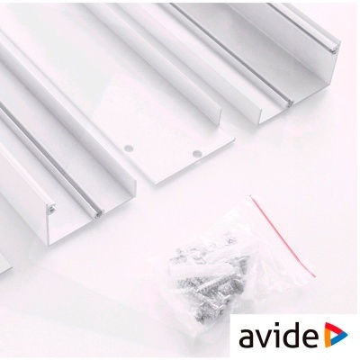 ARMAÇÃO METAL P MONTAR PAINEL LED SUPERFÍCIE 30X120CM AVIDE