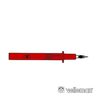 Ponta de prova vermelha para multímetro com logo velleman
