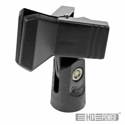 Suporte para microfone HQ POWER preto com fixação ajustável