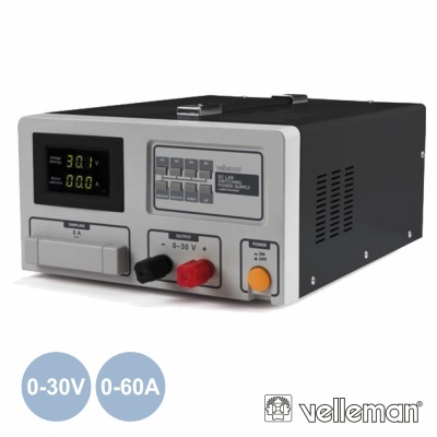 FONTE DE ALIMENTAÇÃO DIGITAL 0-30V  0-60A VELLEMAN